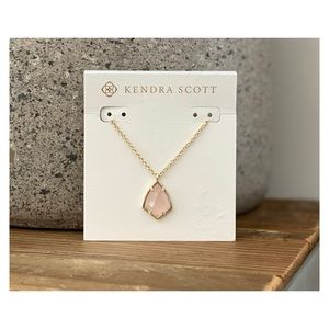Kendra Scott • “Cory” Necklace • Pink + Gold
